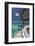 Stairs to the Beach and Sofa Overlooking the Ocean, Maldives, Indian Ocean-Sakis Papadopoulos-Framed Photographic Print