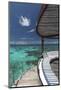 Stairs to the Beach and Sofa Overlooking the Ocean, Maldives, Indian Ocean-Sakis Papadopoulos-Mounted Photographic Print