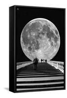 Stairs to the Moon-egd1-Framed Stretched Canvas