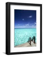 Stairs to the Ocean, Maldives, Indian Ocean-Sakis Papadopoulos-Framed Photographic Print