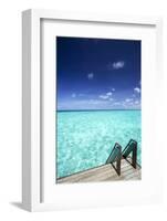 Stairs to the Ocean, Maldives, Indian Ocean-Sakis Papadopoulos-Framed Photographic Print