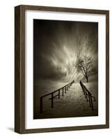 Stairs to the Sanctuary-David Senechal Photographie-Framed Photographic Print