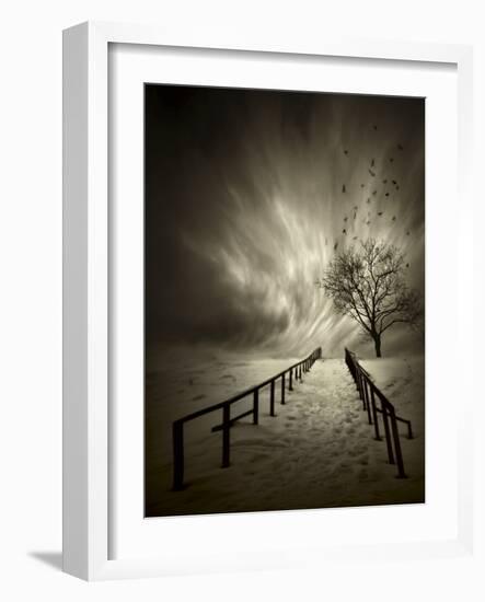 Stairs to the Sanctuary-David Senechal Photographie-Framed Photographic Print