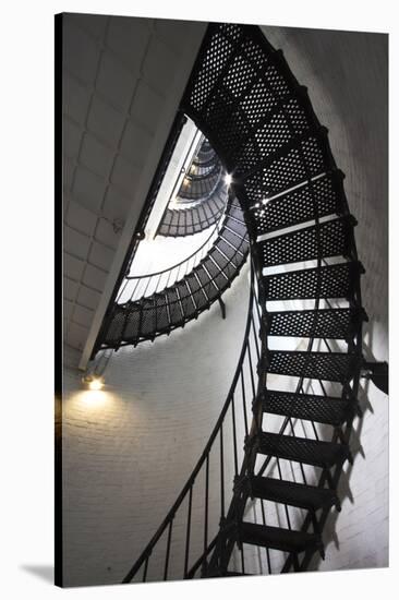Stairs to the Top of the Saint Augustine Lighthouse, Florida, USA-Joanne Wells-Stretched Canvas