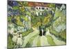 Stairway at Auvers, 1890-Vincent Van Gogh-Mounted Premium Giclee Print