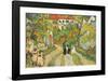 Stairway at Auvers-Vincent van Gogh-Framed Art Print