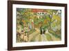 Stairway at Auvers-Vincent van Gogh-Framed Art Print