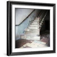 Stairway in Apartment Block, Cienfuegos, Cuba, West Indies, Central America-Lee Frost-Framed Photographic Print