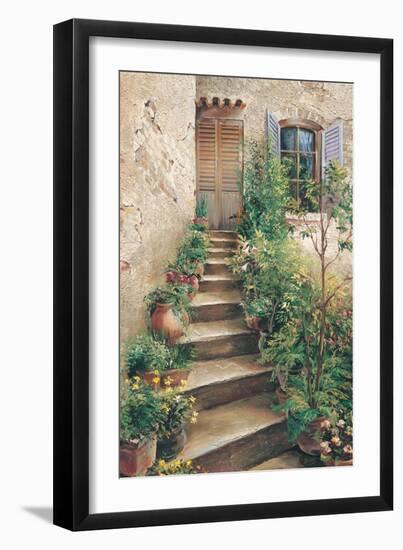 Stairway in Provence-Roger Duvall-Framed Art Print