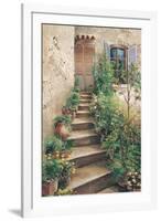 Stairway in Provence-Roger Duvall-Framed Premium Giclee Print