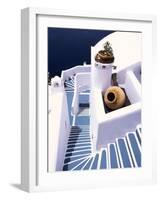 Stairway of a Whitewashed Church-Jonathan Hicks-Framed Photographic Print