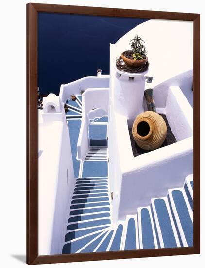 Stairway of a Whitewashed Church-Jonathan Hicks-Framed Photographic Print