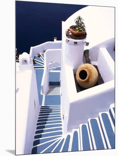 Stairway of a Whitewashed Church-Jonathan Hicks-Mounted Photographic Print