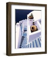 Stairway of a Whitewashed Church-Jonathan Hicks-Framed Photographic Print