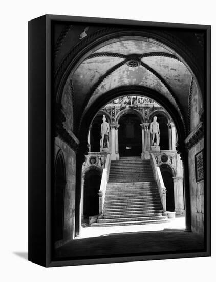 Stairway of the Giants Inside the Doge's Palace-null-Framed Stretched Canvas