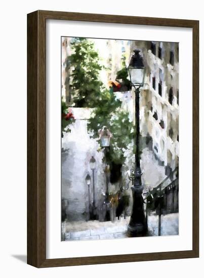Stairway on Montmartre-Philippe Hugonnard-Framed Giclee Print