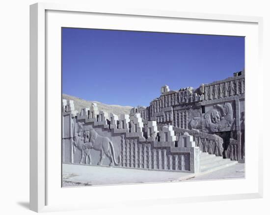 Stairway, Persepolis, Unesco World Heritage Site, Iran, Middle East-Robert Harding-Framed Photographic Print