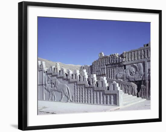 Stairway, Persepolis, Unesco World Heritage Site, Iran, Middle East-Robert Harding-Framed Photographic Print