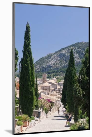 Stairway to Calvary, Behind Monastery on Puig De Maria Mountain, Pollenca-Markus Lange-Mounted Photographic Print