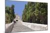 Stairway to Calvary with Chapel, Pollenca, Majorca (Mallorca)-Markus Lange-Mounted Photographic Print