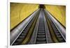 Stairway to Heaven in Washington DC Metrorail Escalator to Mass Transet Trains-Joseph Sohm-Framed Premium Photographic Print