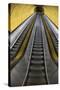 Stairway to Heaven in Washington DC Metrorail Escalator to Mass Transet Trains-Joseph Sohm-Stretched Canvas