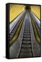 Stairway to Heaven in Washington DC Metrorail Escalator to Mass Transet Trains-Joseph Sohm-Framed Stretched Canvas