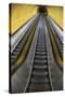 Stairway to Heaven in Washington DC Metrorail Escalator to Mass Transet Trains-Joseph Sohm-Stretched Canvas