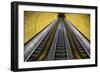 Stairway to Heaven in Washington DC Metrorail Escalator to Mass Transet Trains-Joseph Sohm-Framed Photographic Print