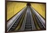 Stairway to Heaven in Washington DC Metrorail Escalator to Mass Transet Trains-Joseph Sohm-Framed Photographic Print