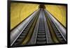 Stairway to Heaven in Washington DC Metrorail Escalator to Mass Transet Trains-Joseph Sohm-Framed Photographic Print