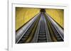 Stairway to Heaven in Washington DC Metrorail Escalator to Mass Transet Trains-Joseph Sohm-Framed Photographic Print