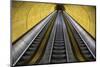 Stairway to Heaven in Washington DC Metrorail Escalator to Mass Transet Trains-Joseph Sohm-Mounted Photographic Print