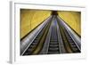 Stairway to Heaven in Washington DC Metrorail Escalator to Mass Transet Trains-Joseph Sohm-Framed Photographic Print