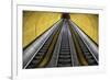 Stairway to Heaven in Washington DC Metrorail Escalator to Mass Transet Trains-Joseph Sohm-Framed Photographic Print