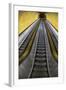 Stairway to Heaven in Washington DC Metrorail Escalator to Mass Transet Trains-Joseph Sohm-Framed Photographic Print