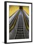Stairway to Heaven in Washington DC Metrorail Escalator to Mass Transet Trains-Joseph Sohm-Framed Photographic Print