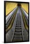 Stairway to Heaven in Washington DC Metrorail Escalator to Mass Transet Trains-Joseph Sohm-Framed Photographic Print