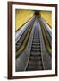 Stairway to Heaven in Washington DC Metrorail Escalator to Mass Transet Trains-Joseph Sohm-Framed Photographic Print