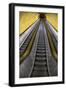 Stairway to Heaven in Washington DC Metrorail Escalator to Mass Transet Trains-Joseph Sohm-Framed Photographic Print