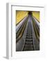 Stairway to Heaven in Washington DC Metrorail Escalator to Mass Transet Trains-Joseph Sohm-Framed Photographic Print