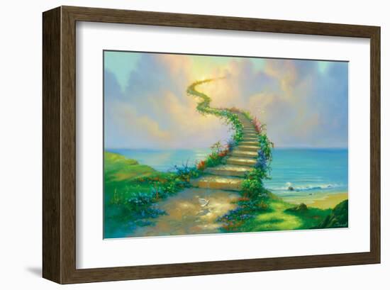 Stairway to Heaven-Jim Warren-Framed Premium Giclee Print