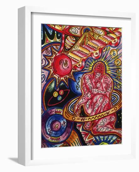 Stairway to Heaven-Abstract Graffiti-Framed Giclee Print