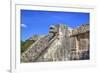 Stairway with Serpent Heads, Platform of Venus, Chichen Itza, Yucatan, Mexico, North America-Richard Maschmeyer-Framed Photographic Print