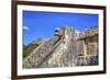 Stairway with Serpent Heads, Platform of Venus, Chichen Itza, Yucatan, Mexico, North America-Richard Maschmeyer-Framed Photographic Print