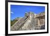 Stairway with Serpent Heads, Platform of Venus, Chichen Itza, Yucatan, Mexico, North America-Richard Maschmeyer-Framed Photographic Print