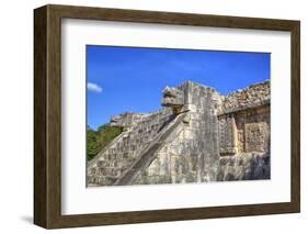 Stairway with Serpent Heads, Platform of Venus, Chichen Itza, Yucatan, Mexico, North America-Richard Maschmeyer-Framed Photographic Print