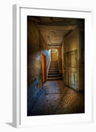 Stairway with Sunlight-Nathan Wright-Framed Photographic Print