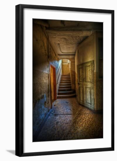 Stairway with Sunlight-Nathan Wright-Framed Photographic Print