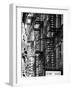 Stairways, Fire Escapes, Black and White Photography, Street Times Square, Manhattan, New York, US-Philippe Hugonnard-Framed Photographic Print